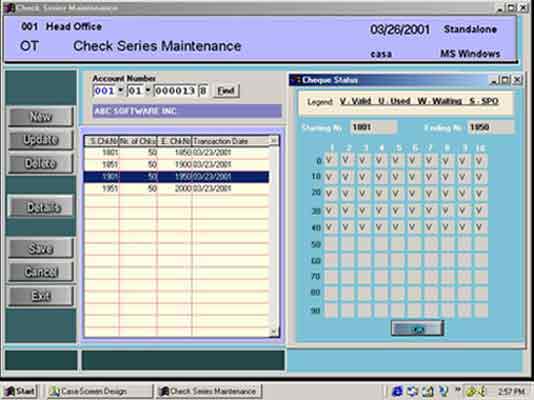 Customer Maintenance Screen 
